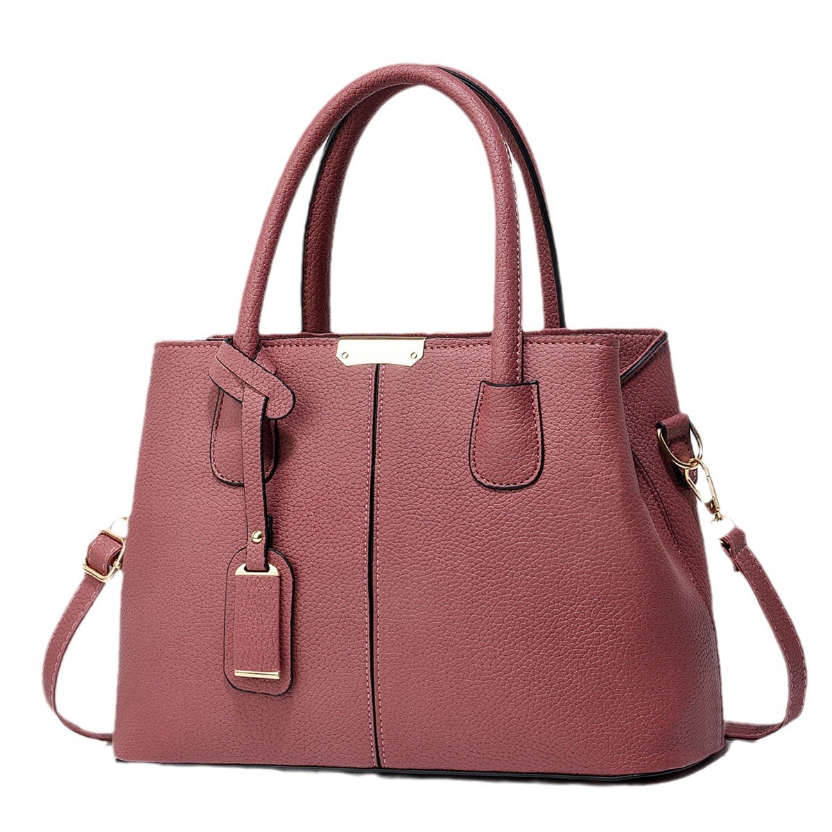 Women’s PU Leather Large Capacity Tote Bag - Image 8