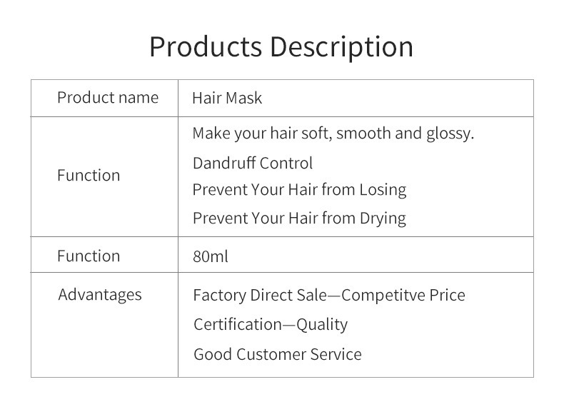 Deep Moisturizing Hair Mask Soft Hair Conditioner Hair Care - Image 6