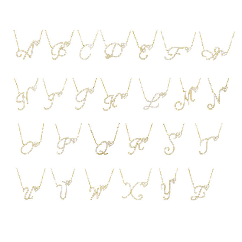 Personalized 26-Letter Retro Love Letter Necklace - Image 4