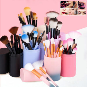 12-Piece Makeup Brush Set – Blush, Eyeshadow & More