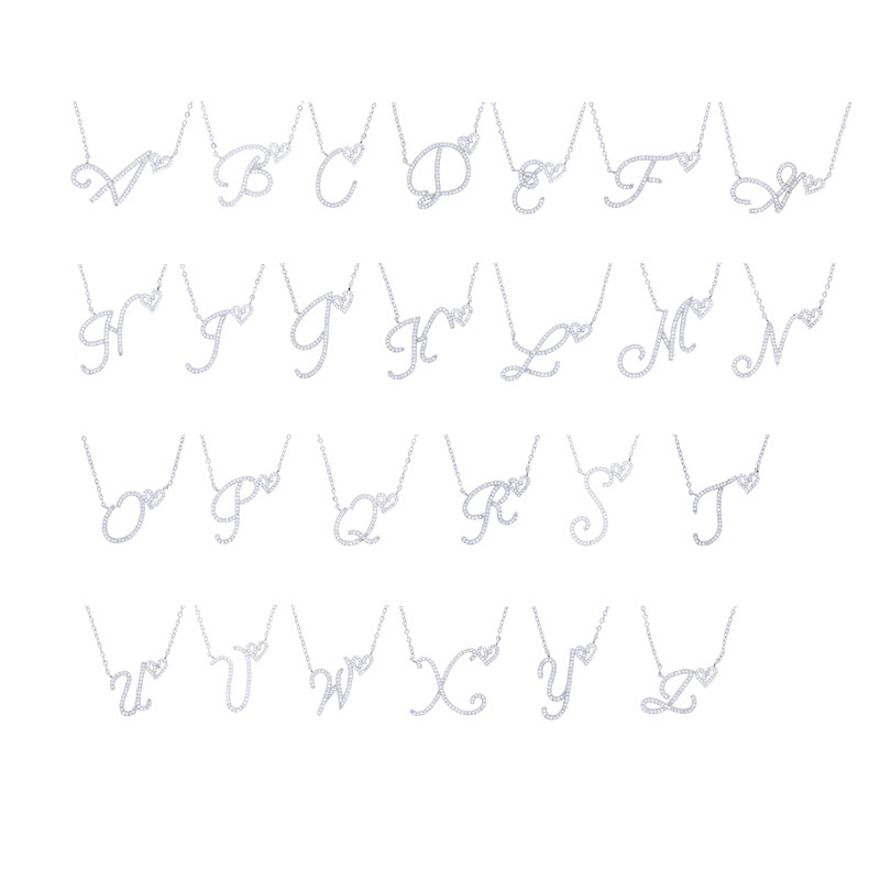 Personalized 26-Letter Retro Love Letter Necklace - Image 2