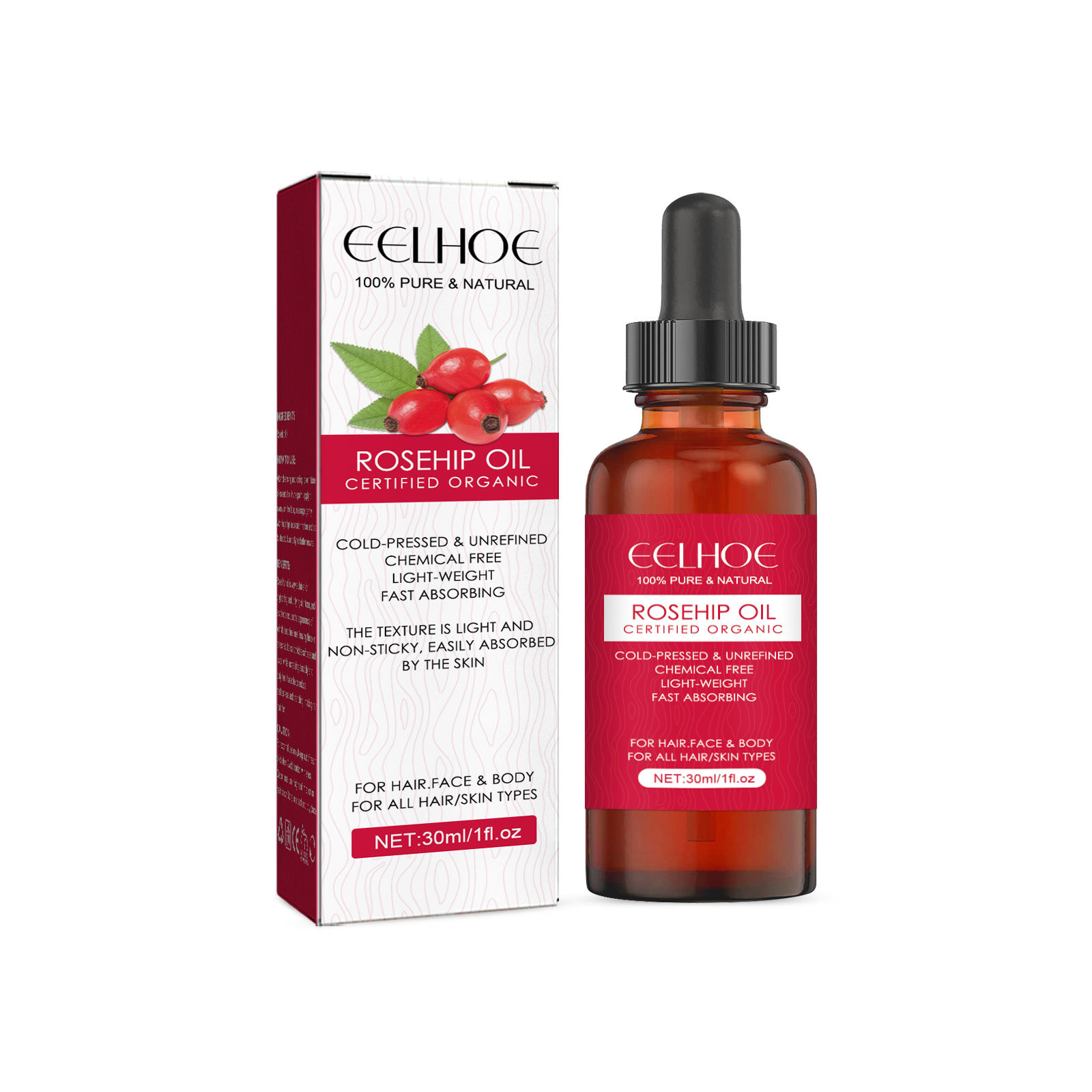 EELHOE Rosehip Oil – Hydrating & Nourishing for Skin and Hair - Image 3