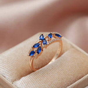 Ring Female Micro Inlaid Zircon Bud-shaped Trend